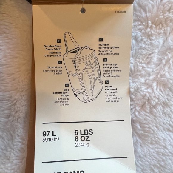 North Face Base Camp Duffel Roller, NWT - Picture 4 of 8